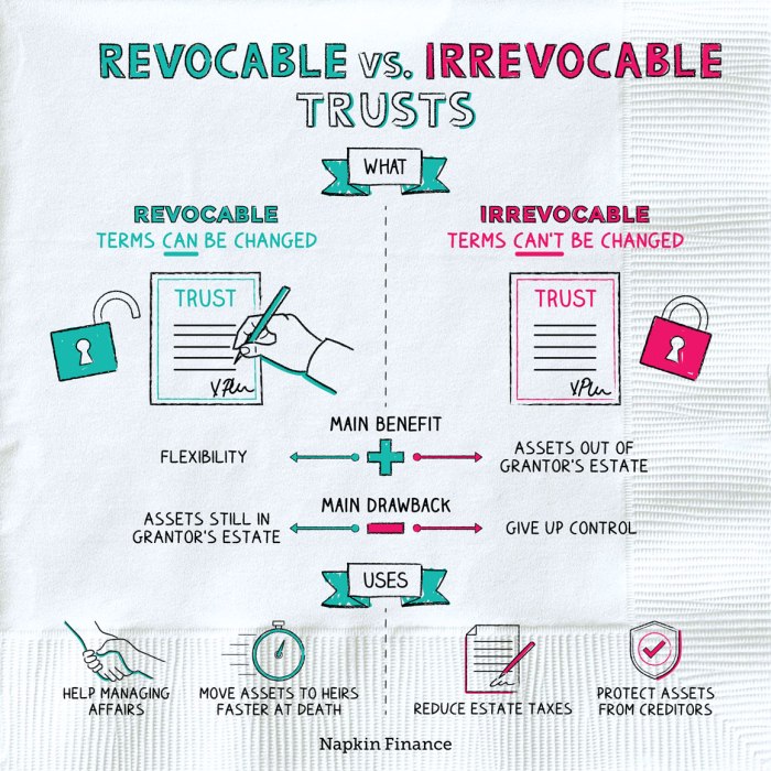 Revocable vs. Irrevocable Trusts – Napkin Finance